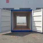 Contentor 20 Pés "Double Door" (Túnel) Novo – Azul (Acesso Duplo Frente/Trás)