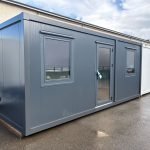 Contentor de Escritório 6m "Antracite Edition" – Unidade Demonstrativa em Oferta (Vidros Espelhados & Isolado)