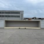 Contentor Marítimo 40 Pés High Cube Open Side – Bege (Novo - Abertura Total 12m)