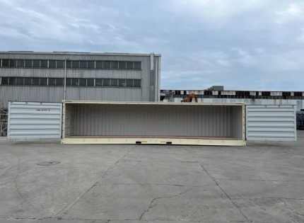 Contentor Marítimo 40 Pés High Cube Open Side – Bege (Novo - Abertura Total 12m)