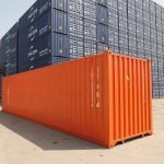 Container Marítimo 40 Pés High Cube – Laranja (Novo Prime Viagem - Altura Extra)