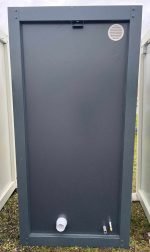 Módulo Sanitário Individual 120x120 cm – WC e Lavatório (Cinzento Antracite Isolado) - Image 4