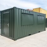 Contentor de 20 Pés Equipado "Quiosque Bar" – Isolado com 2 Portas de Venda