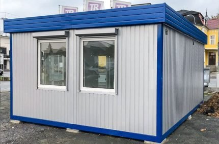 Módulo Comercial 29,4 m² (6x4,9m) – Loja Pré-fabricada Isolada com Estores e Aquecimento