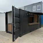 Contentor Restaurante 20 Pés – Quiosque Móvel "Street Food" (Usado - Layout Unidirecional)