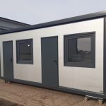 Contentor Social 21m² (7x3m) – Vestiário com WC e Aquecimento (Isolamento Premium 100mm)