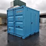 Contentor Oficina 10 Pés – Caixa de Armazém Blindada com Porta Lateral