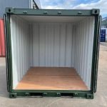 Contentor Armazém 8 Pés "Storage" – Verde (2,44m x 2,20m) Caixa Compacta