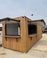 Bar Container & Quiosque de Snacks de 40 Pés – Instalação Street Food & Escritório (Revestimento Design & Isolado)