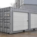 Contentor de 20 Pés Modificado com 2 Portas de Enrolar Laterais (Repintado)